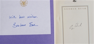 1990's-2010's George HW George W Barbara Laura Bush Signed Hardcover Books - Lot of 8 (JSA)