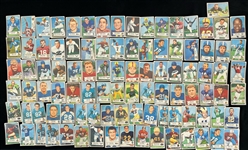 1954-55 Football Trading Cards - Lot of 300+ w/ Bowman & Topps All American