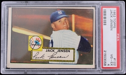 1952 Jack Jensen New York Yankees Topps #122 (VG-EX 4 Slabbed)