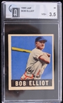 1948 Bob Elliot Boston Braves Leaf #65 (GA VG 3.5+ Slabbed)