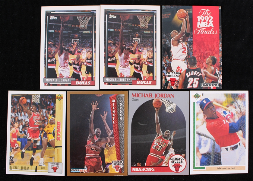 1990-1993 Michael Jordan Chicago Bulls and Chicago White Sox Trading Cards (Lot of 7)