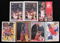 1990-1993 Michael Jordan Chicago Bulls and Chicago White Sox Trading Cards (Lot of 7)