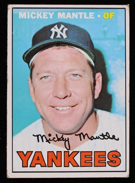 1967 Mickey Mantle New York Yankees Topps Trading Card #150 