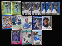 1989-91 Ken Griffey Jr. Seattle Mariners Trading Cards (Lot of 15)