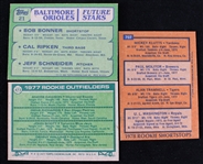 1977-1982 Andre Dawson, Paul Molitor, and Cal Ripken Jr. Topps Trading Cards (Lot of 3)