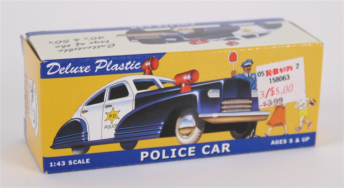 Lot Detail - 2000 Binary Arts Plastic Police Car in Original Packaging