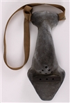 1900’s Vintage Game Worn Football Nose Guard w/ Original Strap (MEARS LOA)