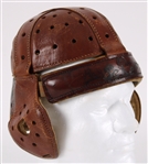 1910s-20s Spalding Game Worn Lined Leather Football Helmet (MEARS LOA)
