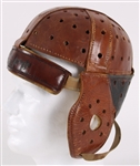 1910's-20's Spalding Game Worn Lined Leather Football Helmet (MEARS LOA)