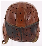 1910's-20's Spalding Game Worn Lined Leather Football Helmet (MEARS LOA)