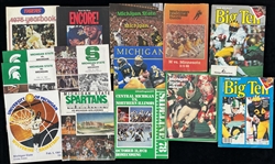 1940s-1990s Michigan State Programs, Football Guides, Scrapbook and more (Lot of 65+)