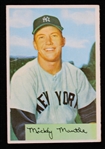 1954 Mickey Mantle NY Yankees Bowman #65 Trading Card (VG-EX)