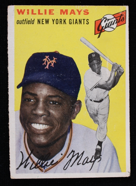 1954 Willie May NY Giants Topps #90 Trading Card (VG-EX)