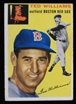 1954 Ted Williams Boston Red Sox Topps #250 Trading Card (VG-EX)