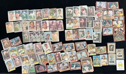 1950s Baseball Trading Card Collection - Lot of 250+ with Numerous Hall of Famers 
