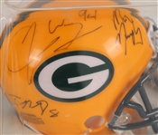 1990's-2010's Green Bay Packers Signed Collection - Lot of 7 w/ Aaron Rodgers Football, Brett Favre Mini Helmet & More 