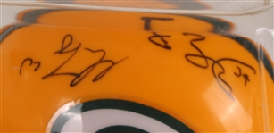 1990's-2010's Green Bay Packers Signed Collection - Lot of 7 w/ Aaron Rodgers Football, Brett Favre Mini Helmet & More 
