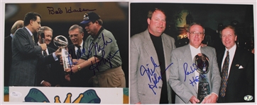 1990's-2010's Green Bay Packers Signed Collection - Lot of 7 w/ Aaron Rodgers Football, Brett Favre Mini Helmet & More 