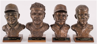 2000s Walter Payton Tiger Woods Dale Earnhardt Sr. & Jr. 7.5" Bust Collection - Lot of 4