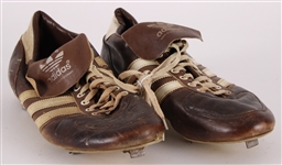 1986 Steve Garvey San Diego Padres Signed Adidas Game Worn Cleats (MEARS LOA/JSA)