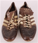 1986 Steve Garvey San Diego Padres Signed Adidas Game Worn Cleats (MEARS LOA/JSA)