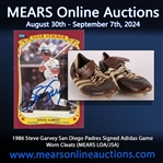 1986 Steve Garvey San Diego Padres Signed Adidas Game Worn Cleats (MEARS LOA/JSA)