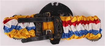 1970s Authentic Joe Louis Ring Magazine Title Belt (MEARS LOA) signed by former Heavyweight Champions Ken Norton and Archie Moore *Full JSA Letter*