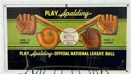 1935-41 Play Spalding Official National League Ball 51 x 15 x 16 Bat Rack & Advertising Display