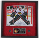 2010's Patrick Kane Corey Crawford Chicago Blackhawks Signed 28 x 28 Framed Photo Displays - Lot of 2 (JSA)