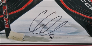 2010's Patrick Kane Corey Crawford Chicago Blackhawks Signed 28 x 28 Framed Photo Displays - Lot of 2 (JSA)