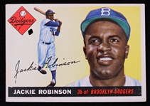 1955 Jackie Robinson Brooklyn Dodgers Topps #50 Baseball Trading Card