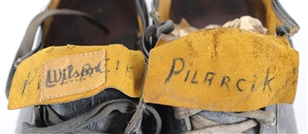 1954-60 Al Pilarcik Kansas City Athletics / Baltimore Orioles / Korean War Army Game Used Collection - Lot of 5 w/ Equipment Bag, Cleats & Baseballs (MEARS LOA)