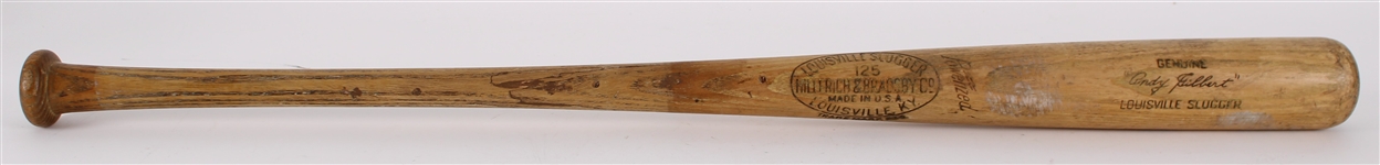 1946-49 Andy Gilbert Minor Leagues H&B Louisville Slugger Professional Model Game Used Bat (MEARS LOA)