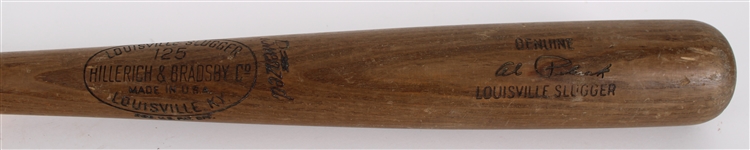 1961 Al Pilarcik KC Athletics / Chicago White Sox H&B Louisville Slugger Professional Model Game Used Bat (MEARS LOA)