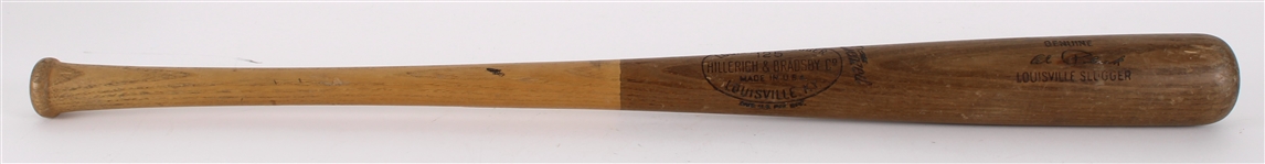 1961 Al Pilarcik KC Athletics / Chicago White Sox H&B Louisville Slugger Professional Model Game Used Bat (MEARS LOA)