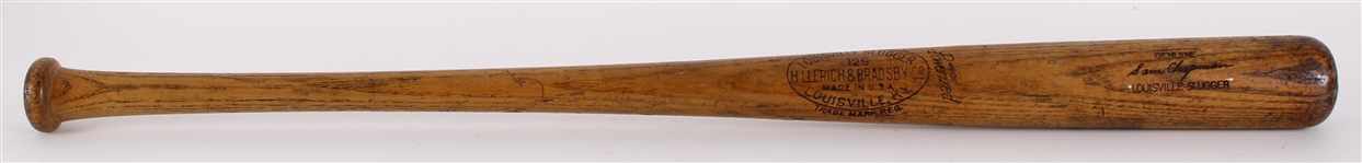 1938-41 Sam Chapman Philadelphia Athletics H&B Louisville Slugger Professional Model Game Used Bat (MEARS A7) 