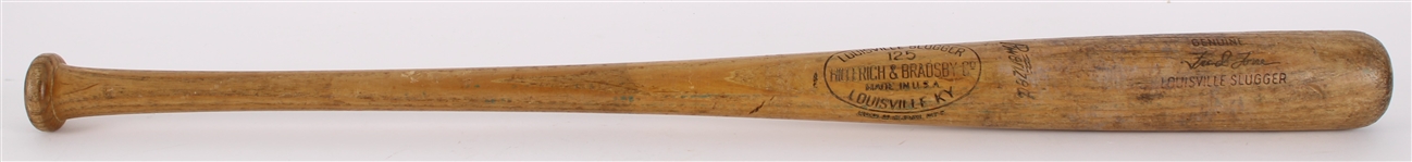 1956-60 Frank Torre Milwaukee Braves H&B Louisville Slugger Professional Model Game Used Bat (MEARS LOA)