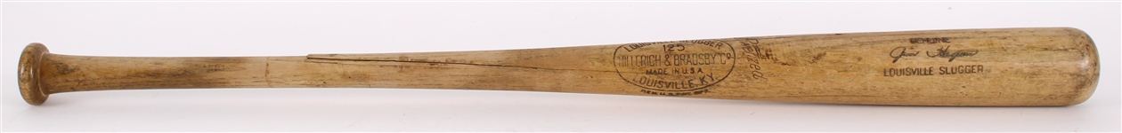 1950 Jim Hegan Cleveland Indians H&B Louisville Slugger Professional Model Game Used Bat (MEARS A7.5)