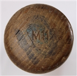 1950 Jim Hegan Cleveland Indians H&B Louisville Slugger Professional Model Game Used Bat (MEARS A7.5)