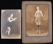 1920s Vintage Basketball Player Studio Photos - Lot of 2