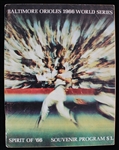 1966 Baltimore Orioles Los Angeles Dodgers Memorial Stadium World Series Program