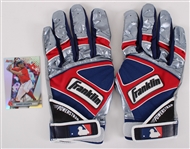 2016 Xander Bogaerts Boston Red Sox Game Worn Batting Gloves (MEARS LOA)