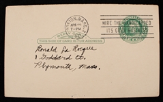 1950 Mel Parnell Boston Red Sox Signed 3.25 x 5.5 Postcard (JSA)