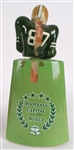 1960s-70s Chianti Pini 32 Glass Bottle w/ Green Bay Packers & Football Decanters