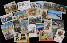 1920s-60s Black Americana Postcard Collection - Lot of 250+