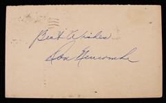 1950 Don Newcombe Brooklyn Dodgers Signed 3.25" x 5.5" Postcard (JSA)