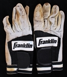 1998-99 Wade Boggs Tampa Bay Devil Rays Signed Game Worn Franklin Batting Gloves (MEARS LOA/JSA)