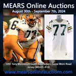 1991 Tony Mandarich Green Bay Packers Game Worn Road Jersey (MEARS A10)