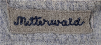1970 George Mitterwald Minnesota Twins Game Worn Road Jersey (MEARS LOA)