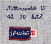 1970 George Mitterwald Minnesota Twins Game Worn Road Jersey (MEARS LOA)